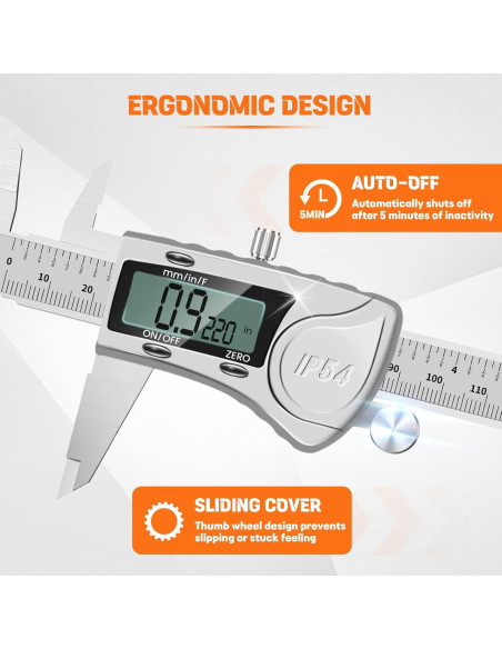 Calibre Digital HARDELL IP54 Acero Inoxidable 0-150mm