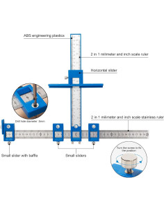 Plantilla de Perforación TBVHOMM para Gabinetes y Puertas 2