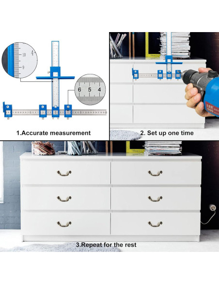 Plantilla de Perforación TBVHOMM para Gabinetes y Puertas