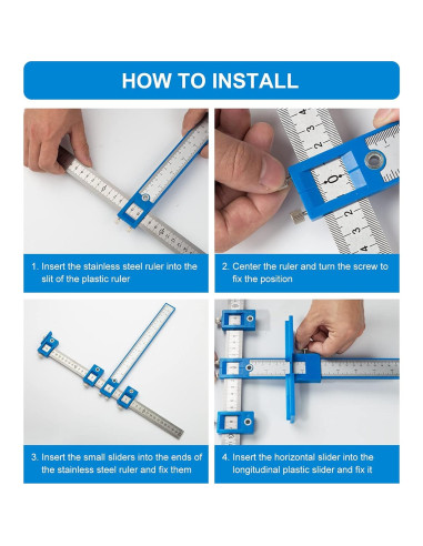 Plantilla de Perforación TBVHOMM para Gabinetes y Puertas