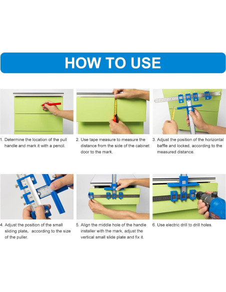 Plantilla de Perforación TBVHOMM para Gabinetes y Puertas