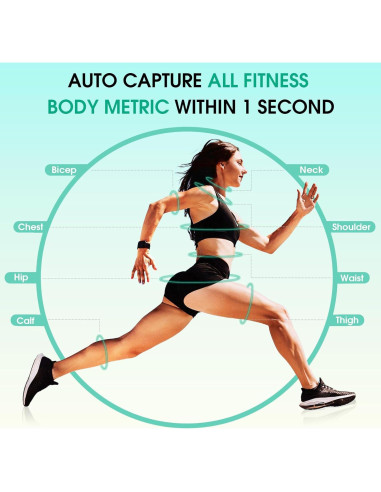 Cinta de Medir Corporal Inteligente TOYOSO con Bluetooth y APP