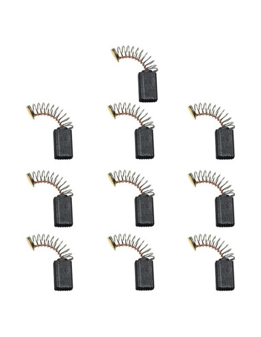 10 Piezas Cepillos de Carbono para Herramientas Eléctricas