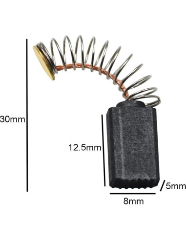 10 Piezas Cepillos de Carbono para Herramientas Eléctricas