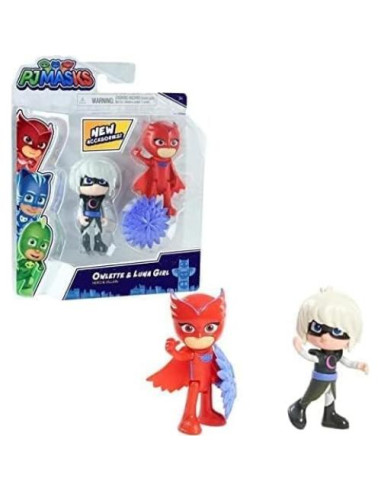Conjunto de Figuras PJ Masks 2-Pack Owlette y Luna Girl