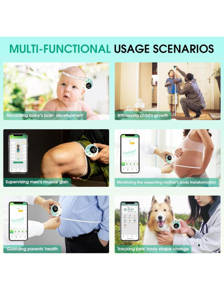 Cinta de Medir Corporal Inteligente TOYOSO con Bluetooth y APP