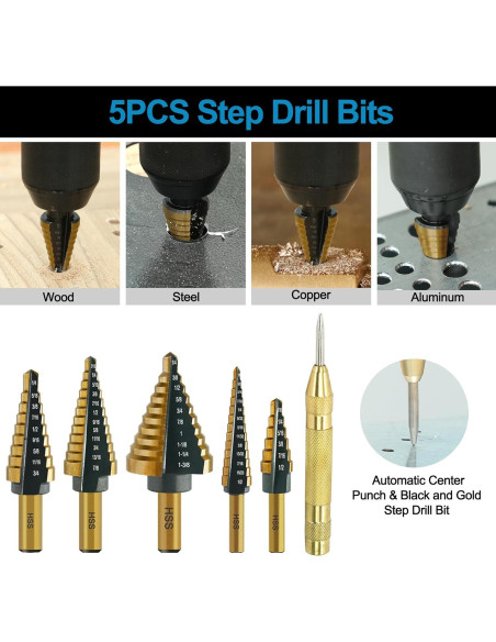 Juego de herramientas de perforación 28 piezas GMTOOLS