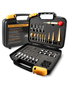 Juego de Herramientas de Perforación ZORUNNA 34 Piezas