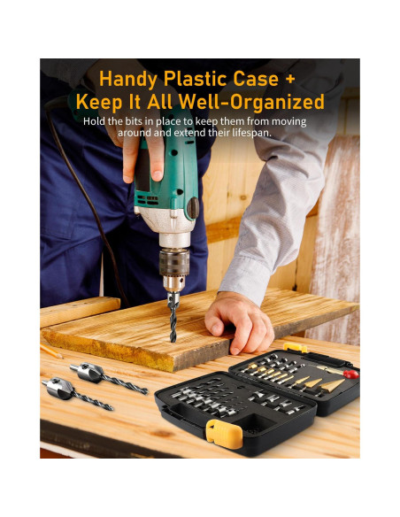 Juego de Herramientas de Perforación ZORUNNA 34 Piezas