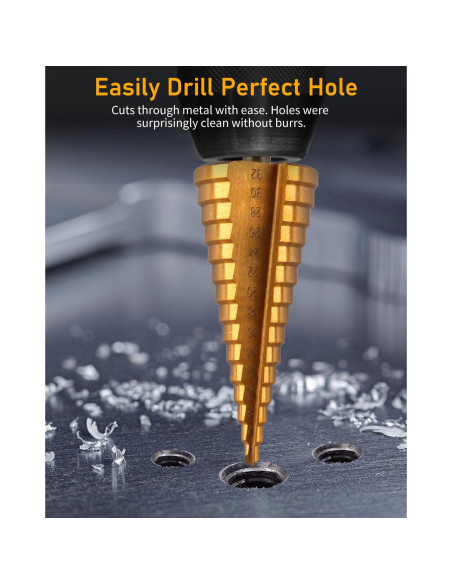 Juego de Herramientas de Perforación ZORUNNA 34 Piezas