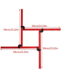 Plantilla de Router Ajustable JCFANTS 60 x 60 cm para Carpintería 2