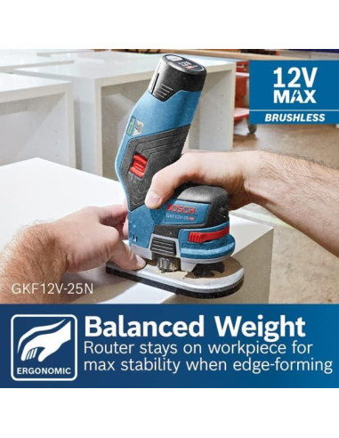 Router de Borde Bosch GKF12V-25N 12V Sin Escobillas