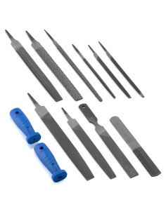 Juego de Lima y Raspador NEIKO 12 Piezas Acero al Carbono