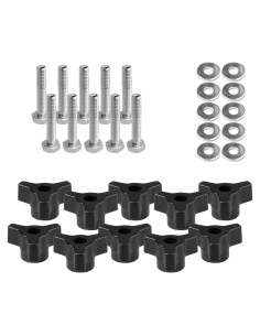 Kit de Perillas T POWERTEC 71068 Juego de 10 Accesorios