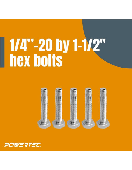 Kit de Perillas T POWERTEC 71068 Juego de 10 Accesorios