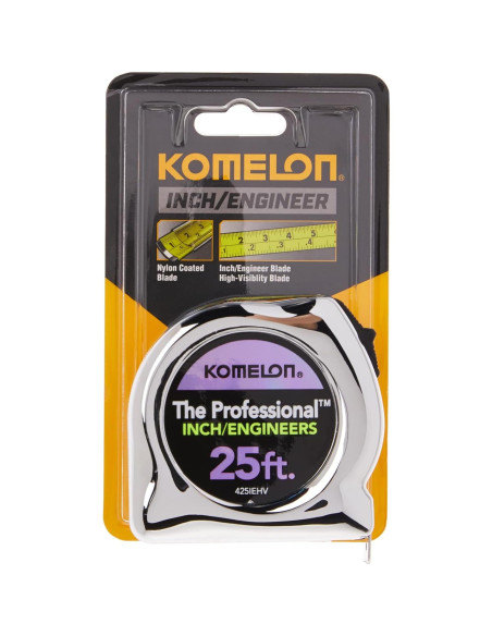 Cinta Métrica Komelon 425IEHV 7.6m Alta Visibilidad