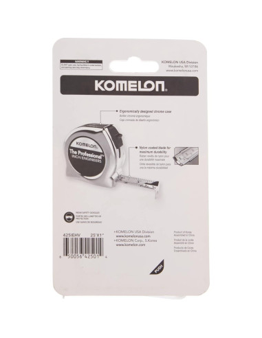 Cinta Métrica Komelon 425IEHV 7.6m Alta Visibilidad