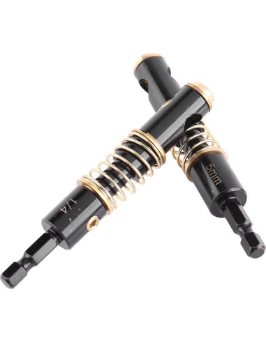 Juego de brocas de centro 5 mm Akozon 2 piezas hexagonal