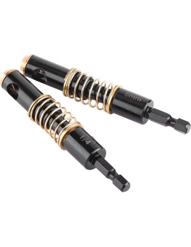 Juego de brocas de centro 5 mm Akozon 2 piezas hexagonal