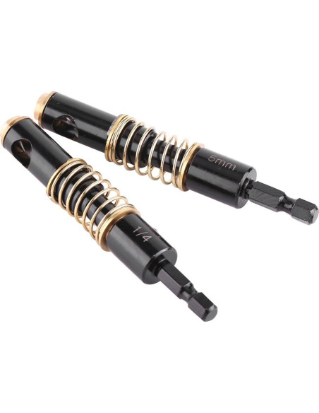 Juego de brocas de centro 5 mm Akozon 2 piezas hexagonal