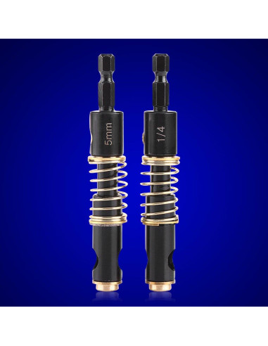 Juego de brocas de centro 5 mm Akozon 2 piezas hexagonal