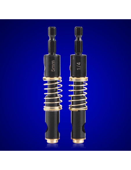 Juego de brocas de centro 5 mm Akozon 2 piezas hexagonal