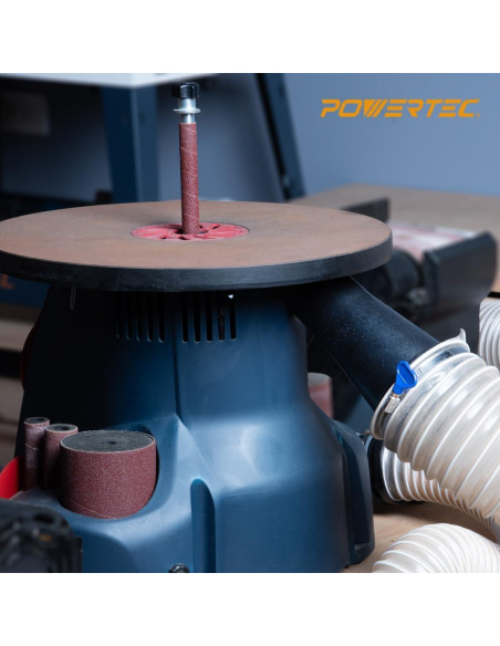 Adaptador reductor POWERTEC 4" a 5,72 cm 2pk