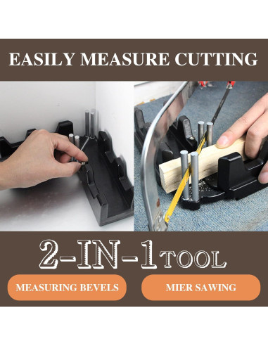 Herramienta de Medición y Corte de Inglete Moonoom 2 en 1