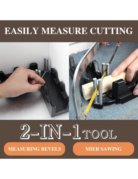 Herramienta de Medición y Corte de Inglete Moonoom 2 en 1