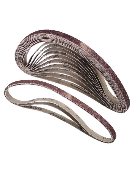 Paquete de 12 Cintas de Lijado TA-VIGOR 1 cm x 53 cm 40 Granos