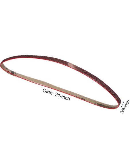 Paquete de 12 Cintas de Lijado TA-VIGOR 1 cm x 53 cm 40 Granos