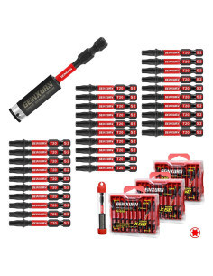 Juego de 30 Puntas Torx T20 GEINXURN con Soporte y Caja