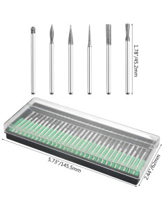 90 Puntas de Diamante TOVOT 1/8" para Grabado y Pulido 2