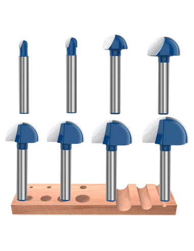 Fresa de caja cóncava ROOCBIT 8 piezas 15.49x11.18cm