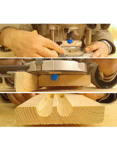 Fresa de caja cóncava ROOCBIT 8 piezas 15.49x11.18cm