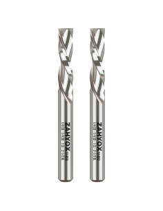 Broca Router ZahyoX 0.64cm Corte Descendente Paquete de 2