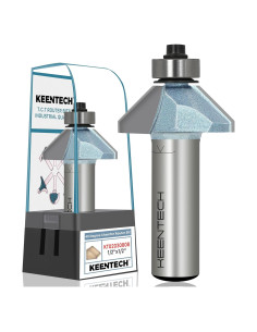 Broca de Router KEENTECH 1/2" Eje Chaflán 45 Carburo