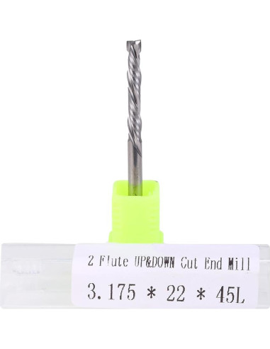 Bit de Router HOZLY 1/8" Carburo Compresión 2PCS