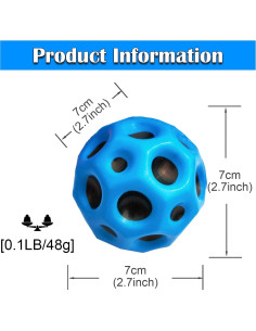 Pelota de Rebote Alto ZHEBAG 6 PCS Verde 70mm 2