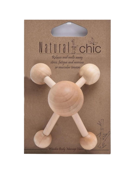 Masajeador de Madera Natural Mr Happy - Alivio Muscular 12.7x10.5cm Masajeador de Madera Natural Mr Happy - Alivio Muscular 12.7x10.5cm