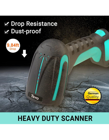 Escáner de Códigos de Barras Tera 8100 Inalámbrico IP66