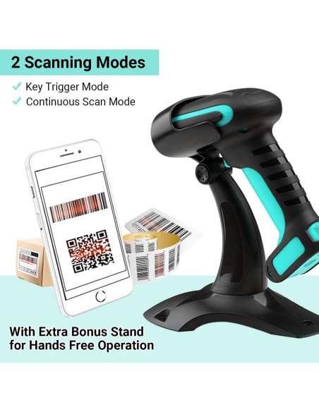 Escáner de Códigos de Barras Tera 8100 Inalámbrico IP66