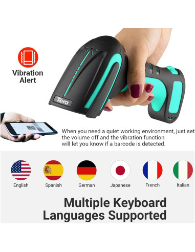 Escáner de Códigos de Barras Tera 8100 Inalámbrico IP66