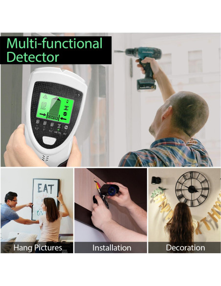 Detector de Vigas Sutekus SH301 5 en 1 con Pantalla LCD