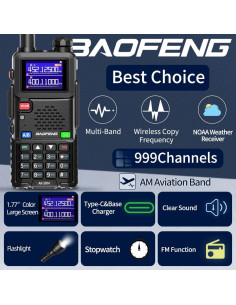 Walkie Talkies BAOFENG AR-5RM 10W 2500mAh 2 Pack 2