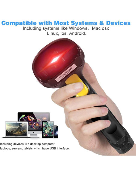 Escáner de Código de Barras Inalámbrico Basecent 300 escaneos/s