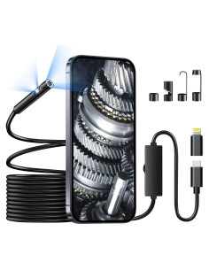 Cámara Endoscópica Elecshion 1920P con Luz LED 5M IP67