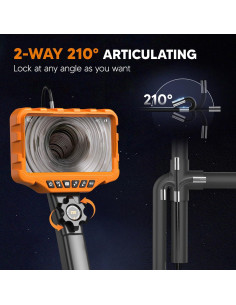 Endoscopio Articulado Bidireccional TURN RAISE 7" HD IP67 2