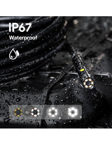 Cámara Endoscópica DEPSTECH DS590 5" 1080P Doble Lente 5.03m