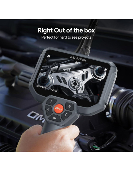 Cámara Endoscópica DEPSTECH DS590 5" 1080P Doble Lente 5.03m